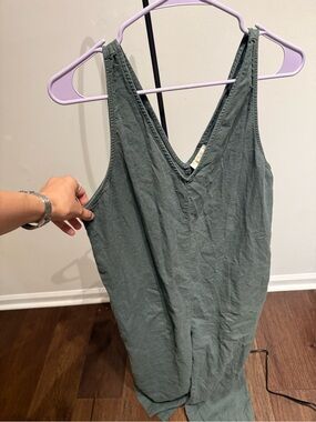 Target Green V-Neck Jumpsuit